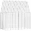 vidaXL Kaninbur s&oslash;lv 200 x 100 x 210 cm Galvanisert St&aring;l