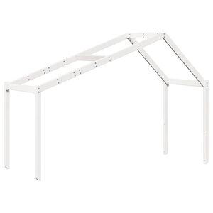 vidaXL Tak for barneseng hvit 213x95,5x144,5 cm heltre furu