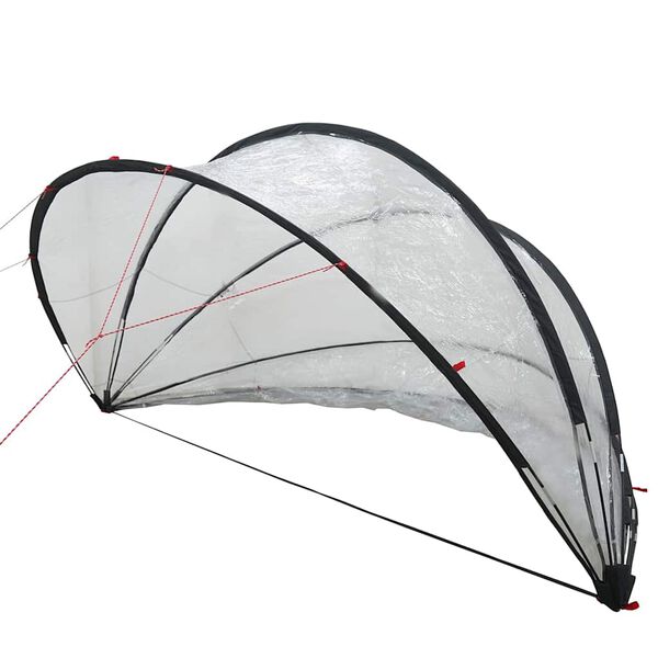 vidaXL Poolkuppel Gjennomsiktig 336 x 322 x 160 cm PVC