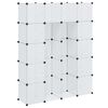 vidaXL Modul&aelig;rt skap med 14 deler, hvit 37 x 146 x 180,5 cm
