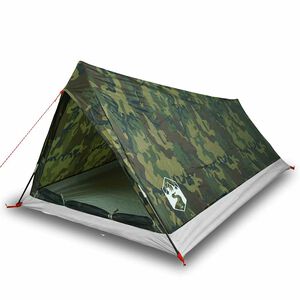 vidaXL Campingtelt 2 personer kamuflasje vanntett