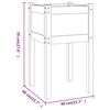 vidaXL Plantekasse 50x50x70 cm heltre furu