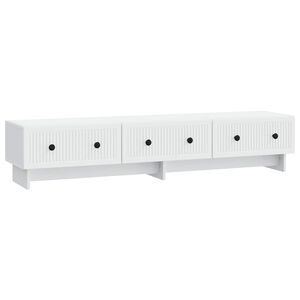 vidaXL TV-skap med skuff Hvit 147 x 34,5 x 30 cm Konstruert tre