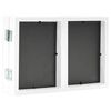 vidaXL Trefoldig fotorammekollasj hvit 28x18 cm+2x(13x18 cm)