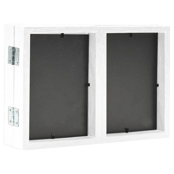 vidaXL Trefoldig fotorammekollasj hvit 28x18 cm+2x(13x18 cm)