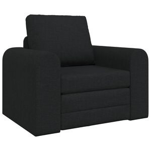 vidaXL Sammenleggbar Sofa seng Svart 98 x 71 x 83 cm stoff