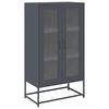 vidaXL Highboard antrasitt 68x39x123 cm st&aring;l