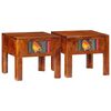 vidaXL Nattbord 2 stk 40x40x36 cm heltre akasie
