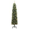 vidaXL Kunstig juletre med 300 LED gr&oslash;nn 180 cm PVC og st&aring;l og plast