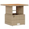 vidaXL Hage Spisegruppe Beige Poly rattan