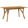 vidaXL Hagebord 150x90x75 cm heltre akasie
