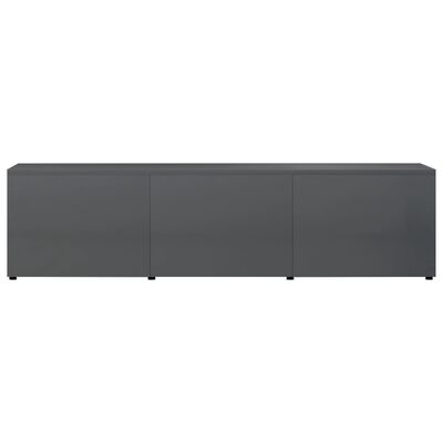 vidaXL TV-benk høyglans grå 120x34x30 cm sponplate