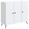vidaXL Serviesskap Hvit 89 x 34,5 x 80 cm Konstruert tre