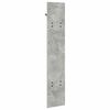 vidaXL Vegghengt kleshenger Betonggr&aring; 20 x 1.5 x 100 cm Konstruert tre