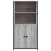 vidaXL Highboard gr&aring; sonoma 62x36x121,5 cm konstruert tre