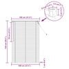 vidaXL Venetiansk persienne Justerbar Svart 150 x 100 cm PVC