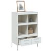 vidaXL Highboard hvit 68x39x101,5 cm stål