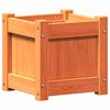 vidaXL Hageplantekasse voksbrun 31x31x31 cm heltre furu