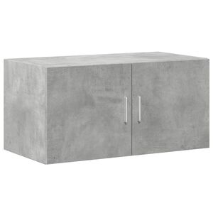 vidaXL Veggskap betonggr&aring; 80x42,5x40 cm konstruert tre