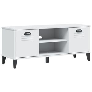 vidaXL Skobenk VIKEN hvit 106x35x45 cm konstruert tre