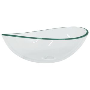 VidaXL Servant herdet glass 54,5x35x15,5 cm gjennomsiktig