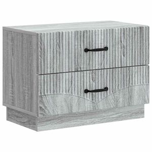vidaXL Nattbordskap Gr&aring; sonoma 62 x 34,5 x 44,5 cm Konstruert tre