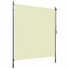 vidaXL Utend&oslash;rs rullegardin 200x270 cm kremhvit