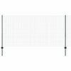 vidaXL Euro gjerdet med stolpe 25 x 1,2 m PVC-belagt st&aring;l Gr&oslash;nn Mesh