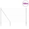 vidaXL Gjerdep&aring;le s&oslash;lv 100 x 1,5 m (36 mm nett) St&aring;l