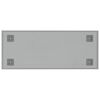 vidaXL Veggmontert magnettavle hvit 50x20 cm herdet glass