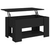 vidaXL Salongbord svart 79x49x41 cm konstruert tre