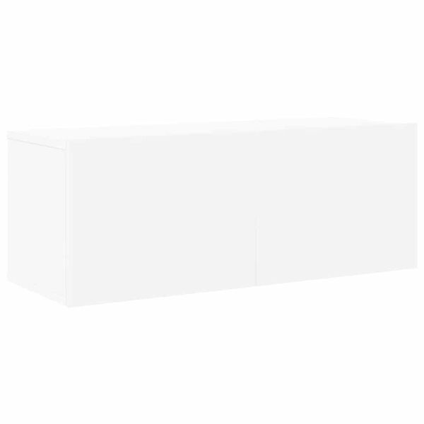 vidaXL TV-benksett 6 deler hvit konstruert tre