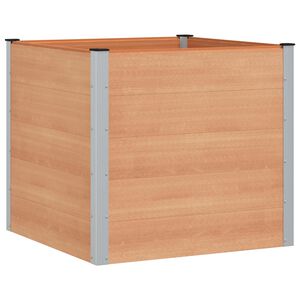 vidaXL H&oslash;ybed Brun 100 x 100 x 91 cm WPC og Aluminium
