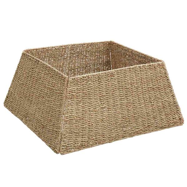 vidaXL Juletræring Brun 60 x 60 x 28 cm Sjøgress