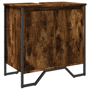 vidaXL Servantskap r&oslash;kt eik 60x35x60 cm konstruert tre