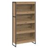 vidaXL Bokskap 80 x 30 x 155 cm Konstruert tre Kunstnerisk Eik