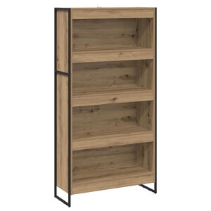 vidaXL Bokskap 80 x 30 x 155 cm Konstruert tre Kunstnerisk Eik