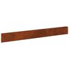 vidaXL Gjerdekant 30 pcs 100 x 12 cm St&aring;l Rusten