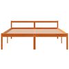 vidaXL Seniorseng voksbrun 150x200 cm heltre furu