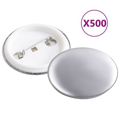 vidaXL Buttonsmaskin med 500 buttonsdeler med nål 37 mm
