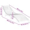 vidaXL Solstol Brun 198 x 55 x 58,5 cm Massivt Teaktre