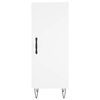 vidaXL Highboard hvit 34,5x34x180 cm konstruert tre