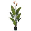 Emerald Kunstig plante Strelitzia i potte med blomster 120 cm