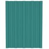 vidaXL Takplater 36 stk gr&oslash;nn 60x45 cm galvanisert st&aring;l