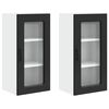 vidaXL Oppvaskmaskin-panel Kalmar 2 pcs Svart 40 x 31 x 80 cm