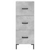 vidaXL Highboard betonggrå 34,5x34x180 cm konstruert tre