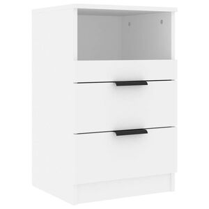 vidaXL Nattbord Hvit Standard Engineered wood