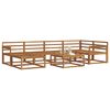 vidaXL Utend&oslash;rs sofa-sett 7 pcs Naturlig Solid akasietre