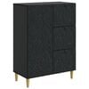 vidaXL Serviesskap Svart 66 x 34,5 x 90 cm Konstruert tre
