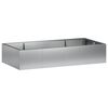 vidaXL St&oslash;ttemur 6 stk. 200 x 100 x 50 cm Galvanisert st&aring;l S&oslash;lv